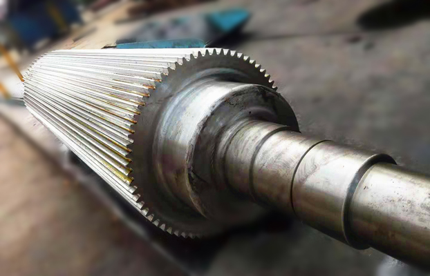 spline shaft output gear
