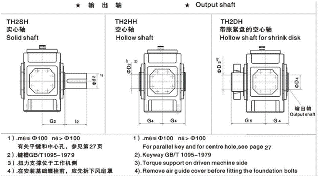 Type:TH2SH parallel shaft reducer