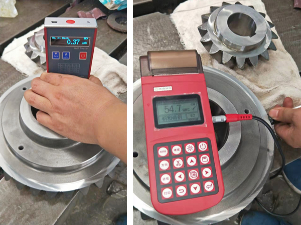 Hardness and surface roughness test